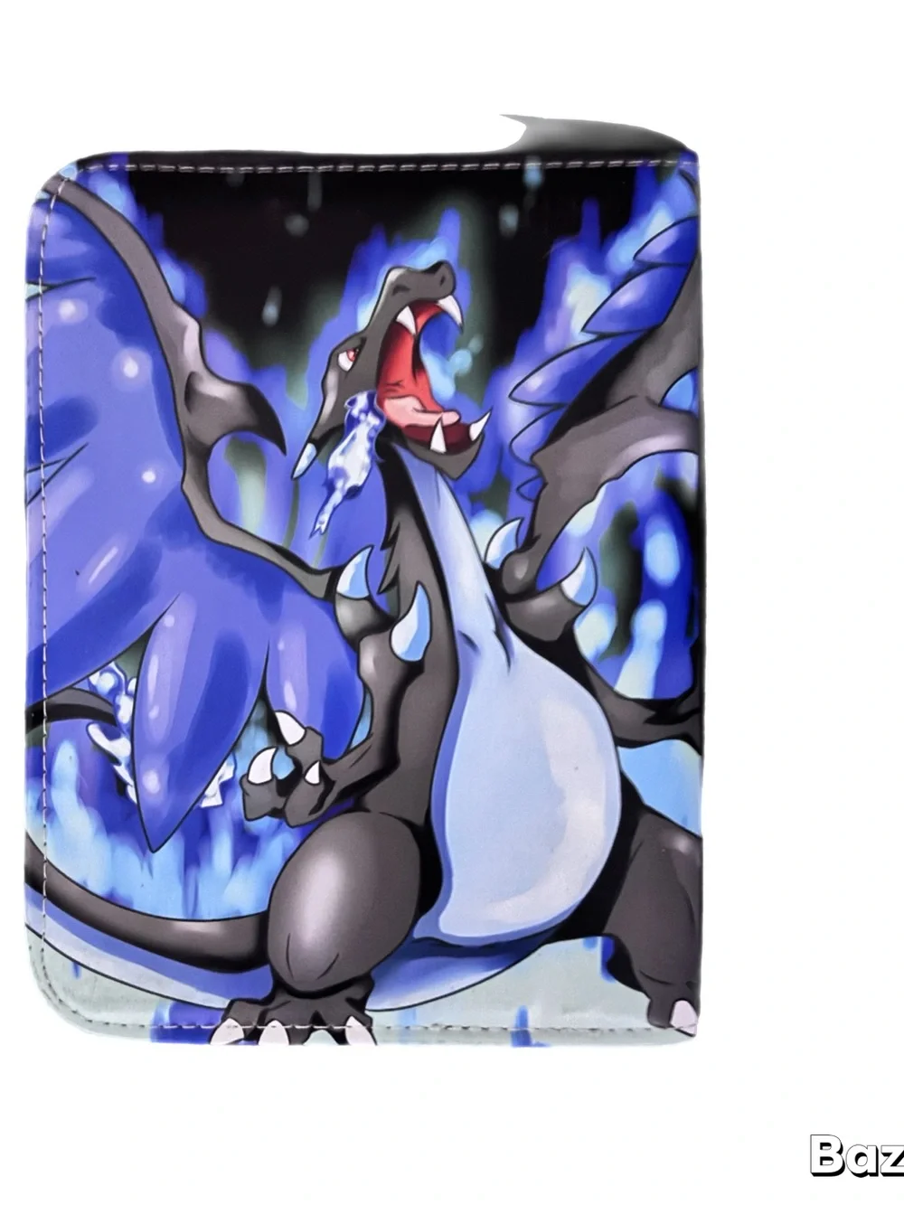 Blue & Orange Dragon trading card Sleeve with Charizard